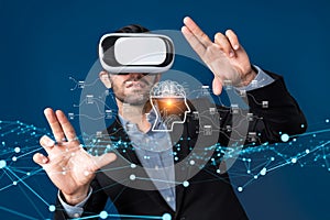 Innovative Virtual Reality Experience with AI Interaction, Data Visualization, and Cloud Management Techniques for