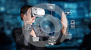 Innovative Virtual Reality Experience for Online Development and Cloud Computing Solutions with User Interaction