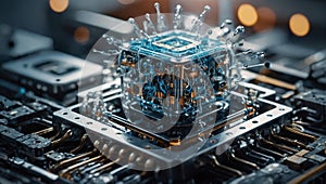 innovative water liquid cooling of new generation computer processor