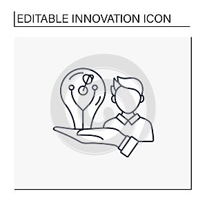 Innovator line icon