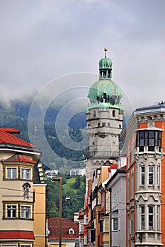 Innsbruck Austria city scape.