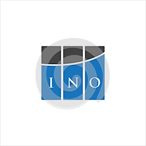 INO letter logo design on WHITE background. INO creative initials letter logo concept. INO letter design.INO letter logo design on
