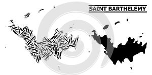 Inoculation Mosaic Map of Saint Barthelemy