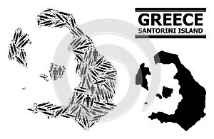 Inoculation Mosaic Map of Santorini Island