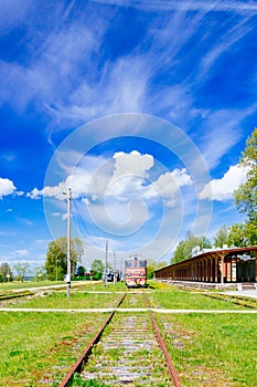 Inoperative railway station in Haapsalu, Estonia