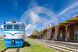 Inoperative railway station in Haapsalu, Estonia