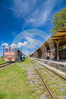 Inoperative railway station in Haapsalu, Estonia