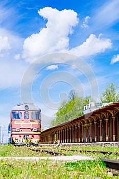 Inoperative railway station in Haapsalu, Estonia photo