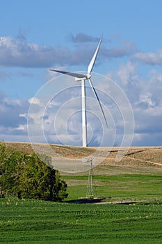 Inovation-Old Windmil and New Windturbine