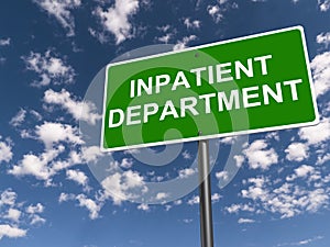 Inpatient department traffic sign