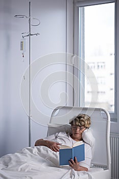 Inpatient treatment senior woman