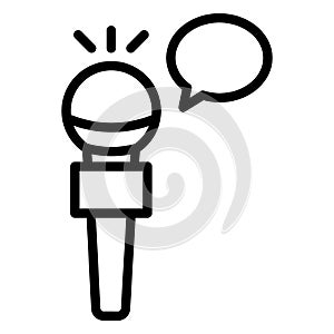 Input device, mic  Isolated Vector Icon that can be easily modified or edit