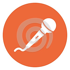 Input device, mic  Isolated Vector Icon that can be easily modified or edit