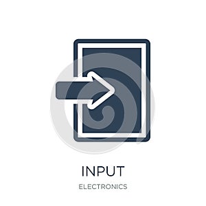 input icon in trendy design style. input icon isolated on white background. input vector icon simple and modern flat symbol for