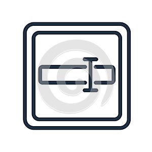 Input icon vector isolated on white background, Input sign