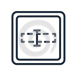 Input icon vector isolated on white background, Input sign