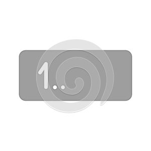 Input Numbers icon vector image.