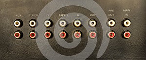 Input-Output audio connectors