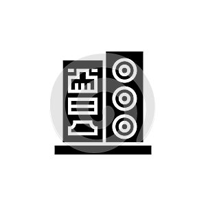 input output port vector icon. computer component icon solid style. perfect use for logo, presentation, website, and more. simple
