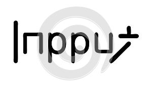 Input Text Icon, Data Entry Element, vector design Generative AI