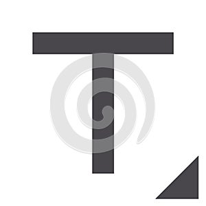 Input text symbol logo sign