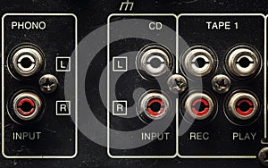 Inputs on an old Amplifier