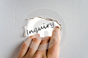 Inquiry concept