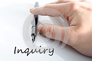 Inquiry concept photo