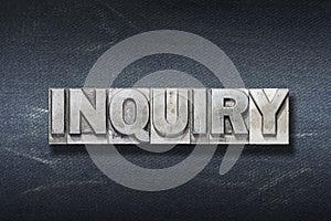 Inquiry word den