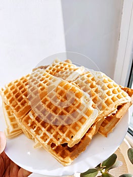 insanely delicious waffles "from my grandmother "