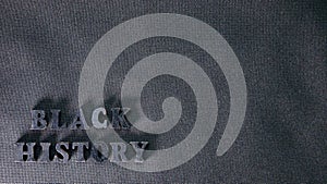 Inscription Black History Month