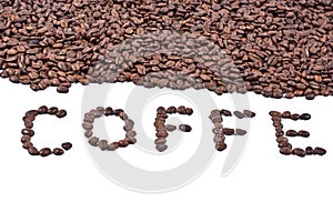 Inscription coffee beans