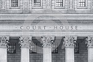 Inscription on the courthouse