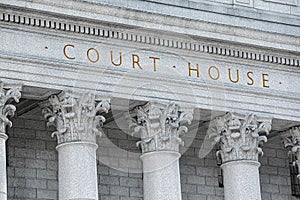 Inscription on the courthouse