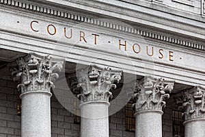 Inscription on the courthouse