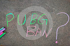 The inscription on the grey board