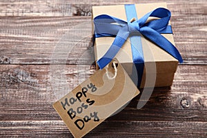 Inscription Happy Boss day