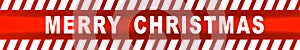 Inscription Merry Christmas text Caution lines backgrounds Worn hazard stripes Warning tapes Danger signs