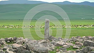 Inscription of Obelisk Menhir From Old Ancient Times