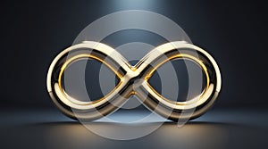 Inscriptions of Eternity: Angled view of redesigned infinity symbol, symbolizing constancy, guarantee