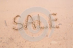 Inscriptions on the sand: sale