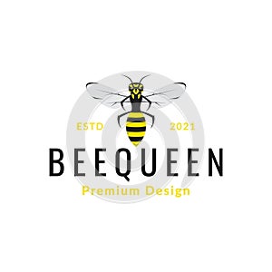 Insect bee fly queen logo design vector graphic symbol icon sign illustration creative idea