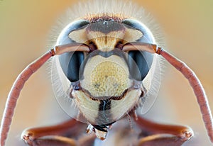 Insect bee wasp wild fly nature macro hornet