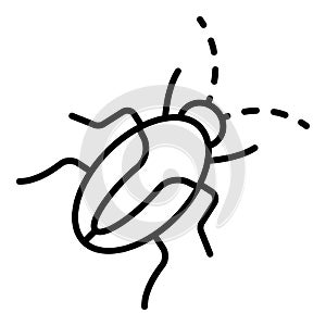 Insect cockroach icon, outline style