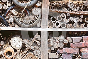 Insect hotel, specialy made for small insects