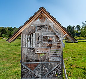 Insect house in summer