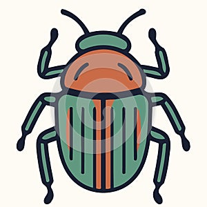 insect icon or logo arthropod invertebrate beetle