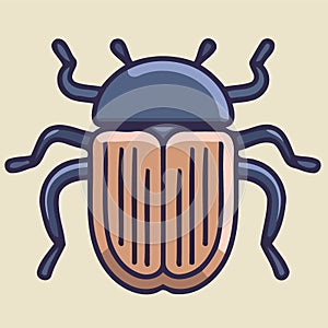 insect icon or logo arthropod invertebrate beetle