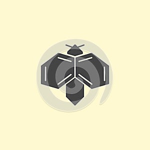 Insect logo design. Bee logotype