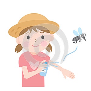 Insect repellent kids photo
